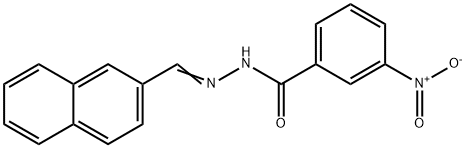 N'-(2-naphthylmethylene)-3-nitrobenzohydrazide Struktur