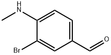 3-Bromo-4-(methylamino)benzaldehyde Struktur