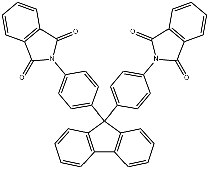 2,2'-[9H-fluorene-9,9-diylbis(4,1-phenylene)]bis(1H-isoindole-1,3(2H)-dione) Struktur
