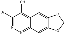 7-Bromo-5H-1,3-dioxa-5,6-diaza-cyclopenta[b]naphthalen-8-one Struktur
