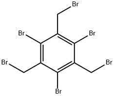Benzene, 1,3,5-tribromo-2,4,6-tris(bromomethyl)- Struktur
