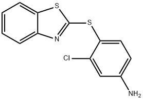 4-(benzo[d]thiazol-2-ylthio)-3-chloroaniline Struktur