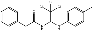 2-phenyl-N-(2,2,2-trichloro-1-(p-tolylamino)ethyl)acetamide Struktur