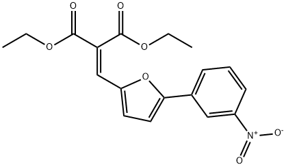 diethyl 2-((5-(3-nitrophenyl)furan-2-yl)methylene)malonate Struktur