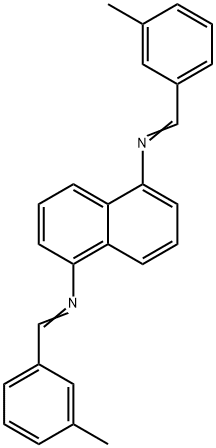 N,N'-bis(3-methylbenzylidene)-1,5-naphthalenediamine Struktur