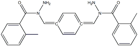 N',N''-[1,4-phenylenedi(methylylidene)]bis(2-methylbenzohydrazide) Struktur