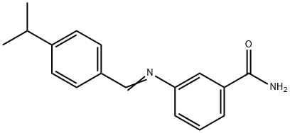 3-[(4-isopropylbenzylidene)amino]benzamide Struktur