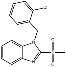 1-(2-Chloro-benzyl)-2-methanesulfonyl-1H-benzoimidazole Structure