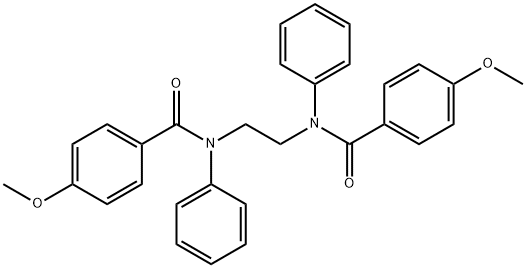 N,N'-1,2-ethanediylbis(4-methoxy-N-phenylbenzamide) Struktur