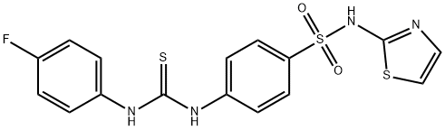 4-({[(4-fluorophenyl)amino]carbonothioyl}amino)-N-1,3-thiazol-2-ylbenzenesulfonamide Struktur