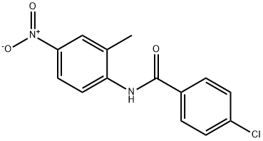 4-chloro-N-(2-methyl-4-nitrophenyl)benzamide Struktur