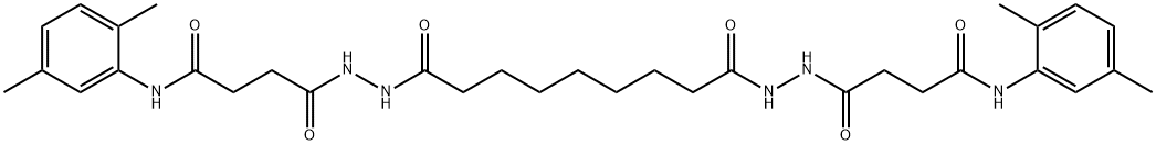 4,4'-[(1,9-dioxo-1,9-nonanediyl)bis(2,1-hydrazinediyl)]bis[N-(2,5-dimethylphenyl)-4-oxobutanamide] Struktur