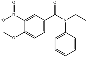 N-ethyl-4-methoxy-3-nitro-N-phenylbenzamide Struktur