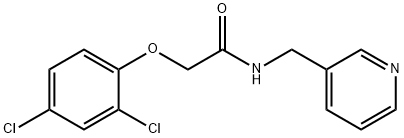 2-(2,4-dichlorophenoxy)-N-(pyridin-3-ylmethyl)acetamide Structure