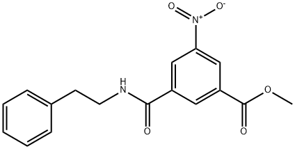 methyl 3-nitro-5-[(2-phenylethyl)carbamoyl]benzoate Structure
