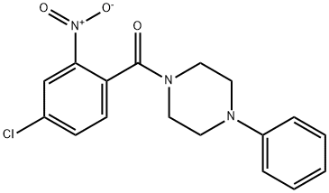 (4-chloro-2-nitrophenyl)(4-phenylpiperazin-1-yl)methanone Structure