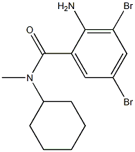 Benzamide, 2-amino-3,5-dibromo-N-cyclohexyl-N-methyl- Struktur