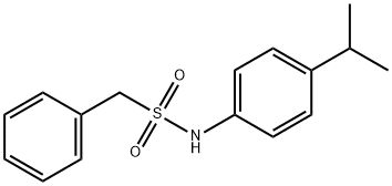 1-phenyl-N-[4-(propan-2-yl)phenyl]methanesulfonamide Struktur