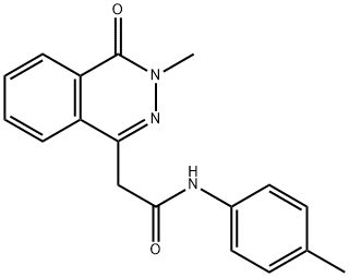 2-(3-methyl-4-oxo-3,4-dihydrophthalazin-1-yl)-N-(4-methylphenyl)acetamide Struktur