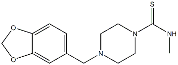 4-(1,3-benzodioxol-5-ylmethyl)-N-methylpiperazine-1-carbothioamide|4-(苯并[D][1,3]二氧戊環(huán)-5-基甲基)-N-甲基哌嗪-1-甲酰胺