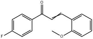 (2E)-1-(4-fluorophenyl)-3-(2-methoxyphenyl)prop-2-en-1-one Struktur