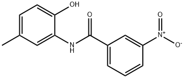 N-(2-hydroxy-5-methylphenyl)-3-nitrobenzamide Struktur