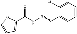 2-Furancarboxylicacid, 2-[(2-chlorophenyl)methylene]hydrazide Struktur
