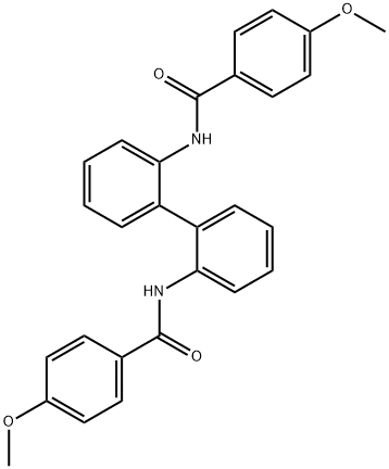 N,N'-2,2'-biphenyldiylbis(4-methoxybenzamide) Struktur