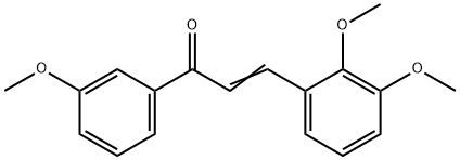 (2E)-3-(2,3-dimethoxyphenyl)-1-(3-methoxyphenyl)prop-2-en-1-one Struktur