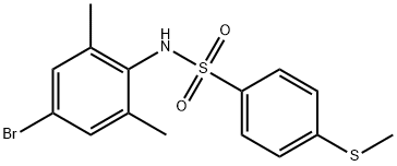 N-(4-bromo-2,6-dimethylphenyl)-4-(methylsulfanyl)benzenesulfonamide Structure