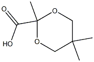 1,3-Dioxane-2-carboxylicacid, 2,5,5-trimethyl- Struktur