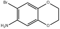 7-bromo-2,3-dihydro-1,4-benzodioxin-6-amine Struktur