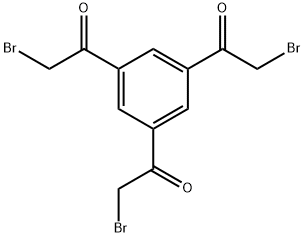 Ethanone, 1,1',1''-(1,3,5-benzenetriyl)tris[2-bromo- Struktur