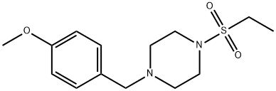 1-(ethylsulfonyl)-4-(4-methoxybenzyl)piperazine Structure