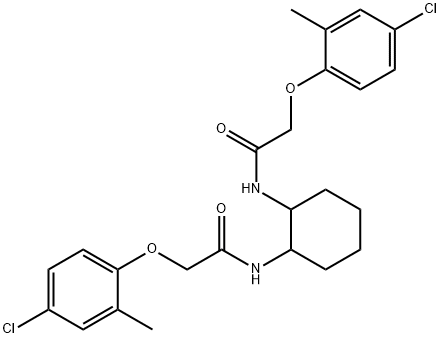 N,N'-1,2-cyclohexanediylbis[2-(4-chloro-2-methylphenoxy)acetamide] Struktur