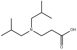 3-[bis(2-methylpropyl)amino]propanoic acid, 433695-38-6, 結(jié)構(gòu)式