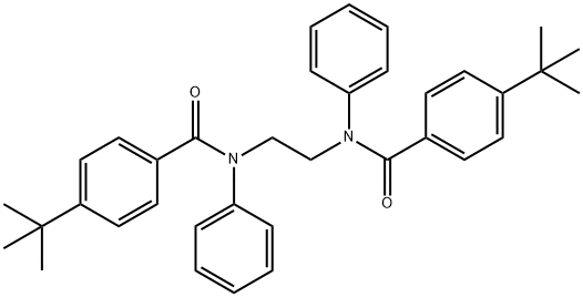 N,N'-1,2-ethanediylbis(4-tert-butyl-N-phenylbenzamide) Struktur