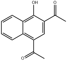 Ethanone,1,1'-(4-hydroxy-1,3-naphthalenediyl)bis- (9CI) Struktur