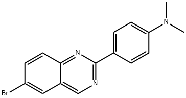 4-(6-bromoquinazolin-2-yl)-N,N-dimethylaniline Struktur