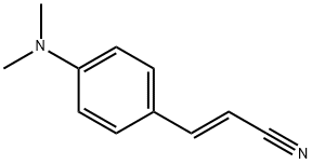 trans-4-Dimethylaminocinnamonitrile Struktur