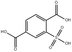 1,4-Benzenedicarboxylic acid, 2-sulfo- Struktur