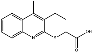 2-((3-ethyl-4-methylquinolin-2-yl)thio)acetic acid Structure
