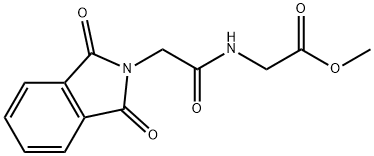 methyl N-[(1,3-dioxo-1,3-dihydro-2H-isoindol-2-yl)acetyl]glycinate Struktur