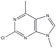 2-chloro-6,9-dimethylpurine Struktur