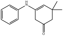 3-anilino-5,5-dimethylcyclohex-3-en-1-one Struktur