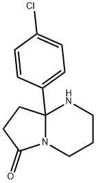 8a-(4-chlorophenyl)-octahydropyrrolo[1,2-a]pyrimidin-6-one Struktur