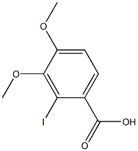 2-Iodo-3,4-dimethoxybenzoic acid Struktur