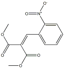 Propanedioic acid,2-[(2-nitrophenyl)methylene]-, 1,3-dimethyl ester Struktur