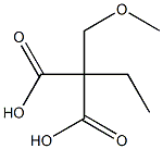 Propanedioic acid, ethyl(methoxymethyl)- Struktur
