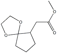1,4-Dioxaspiro[4.4]nonane-6-acetic acid, methyl ester Struktur